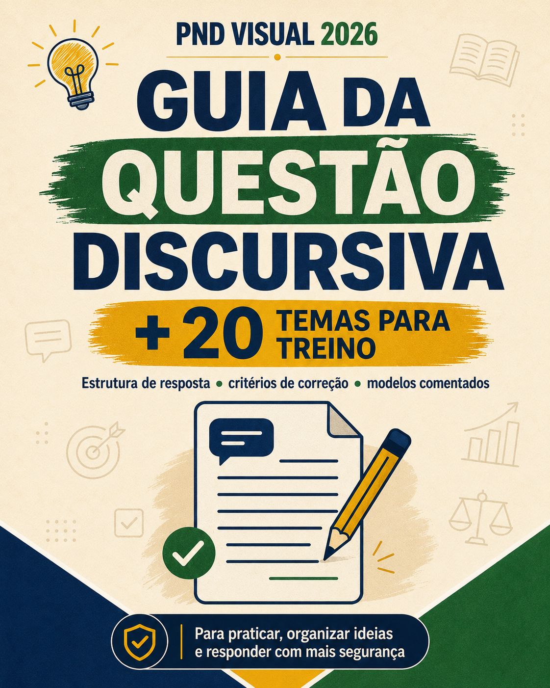 Guia da Questão Discursiva + 20 Temas para Treino